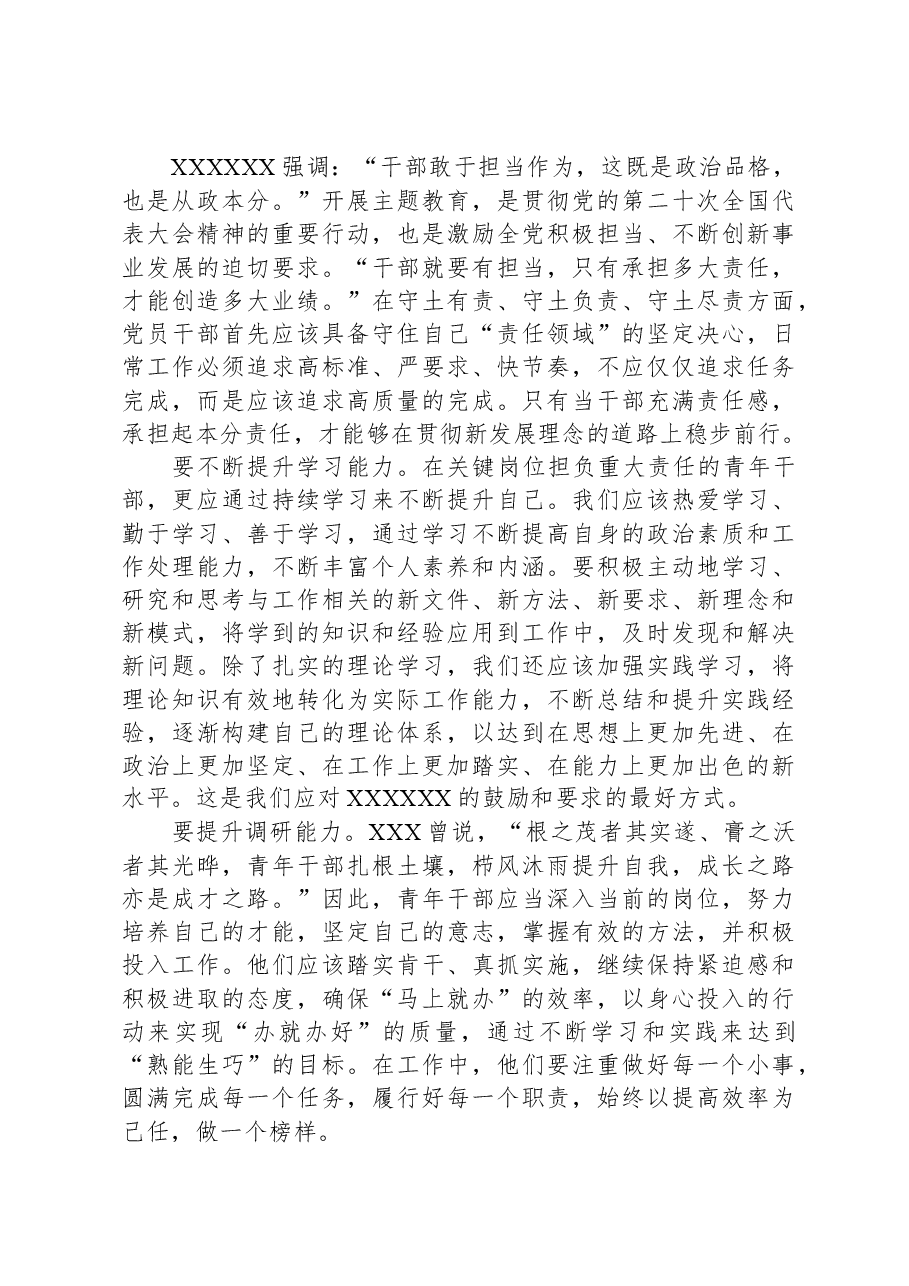 专题党课：贯彻主题教育精神+扬青年风采+谱无悔青春.docx，第3页预览