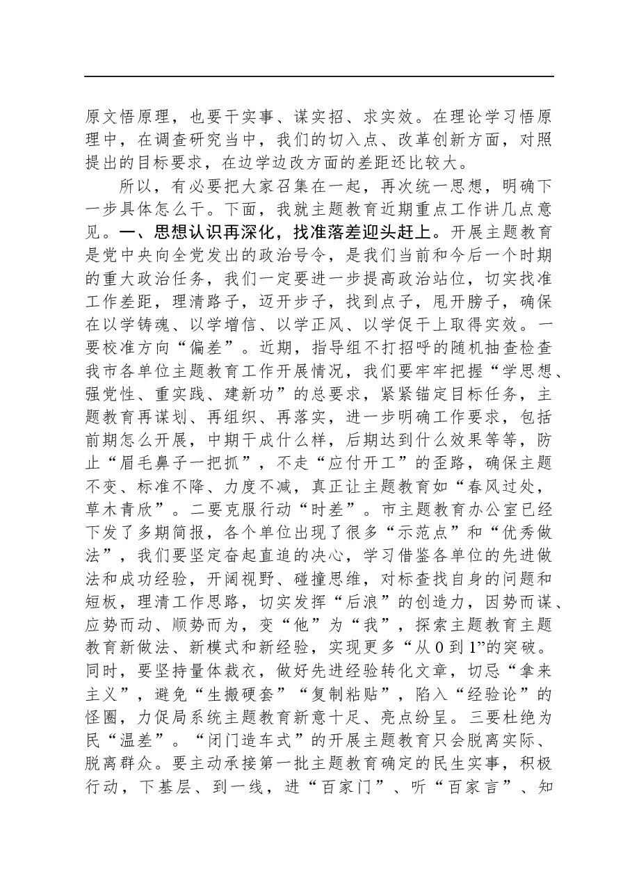 2023年在主题教育推进会上的讲话.docx,第2页预览