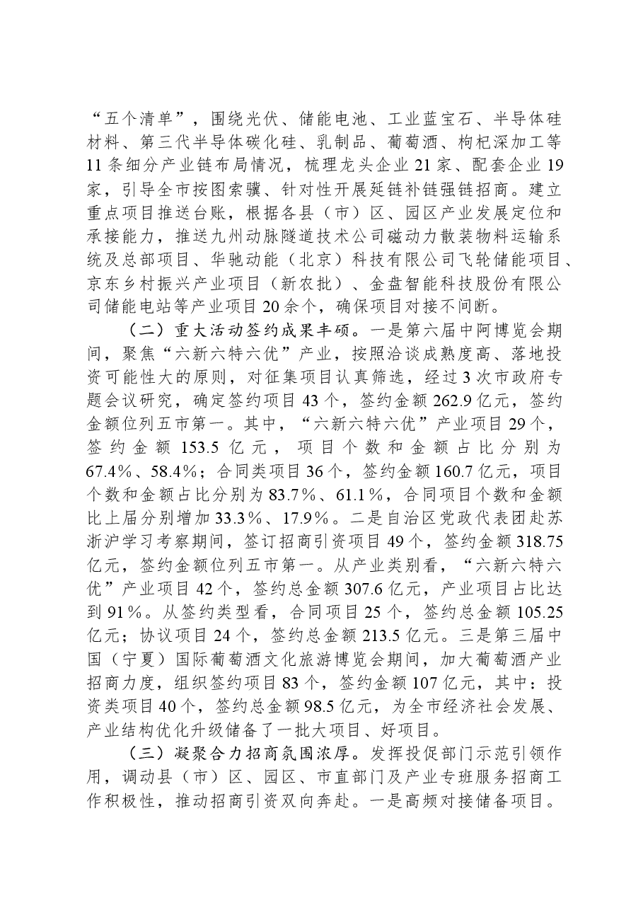 市投资促进局2023年工作情况汇报.docx,第2页预览