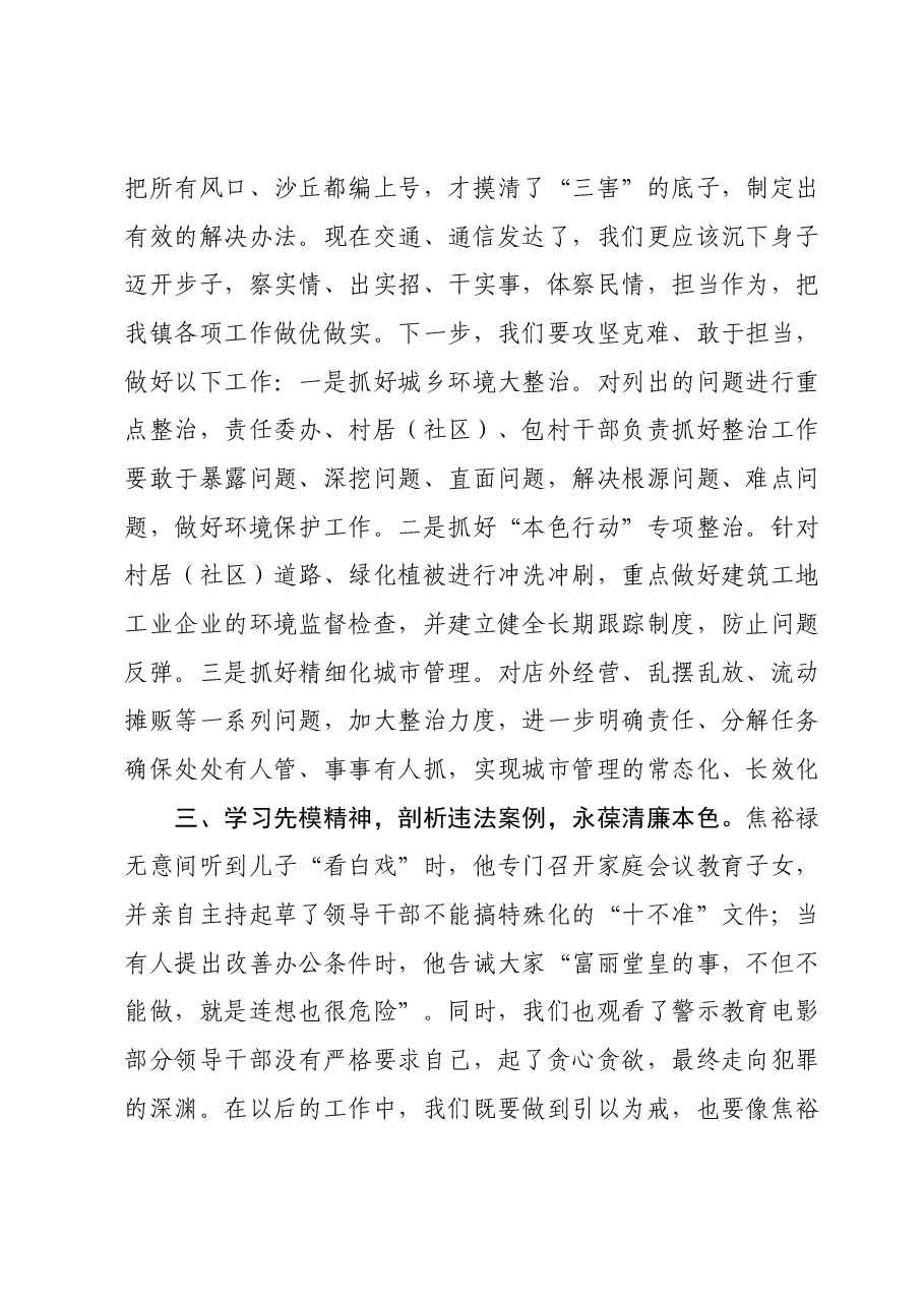 某镇长在镇主题教育集中学习研讨会议上的发言.docx,第2页预览