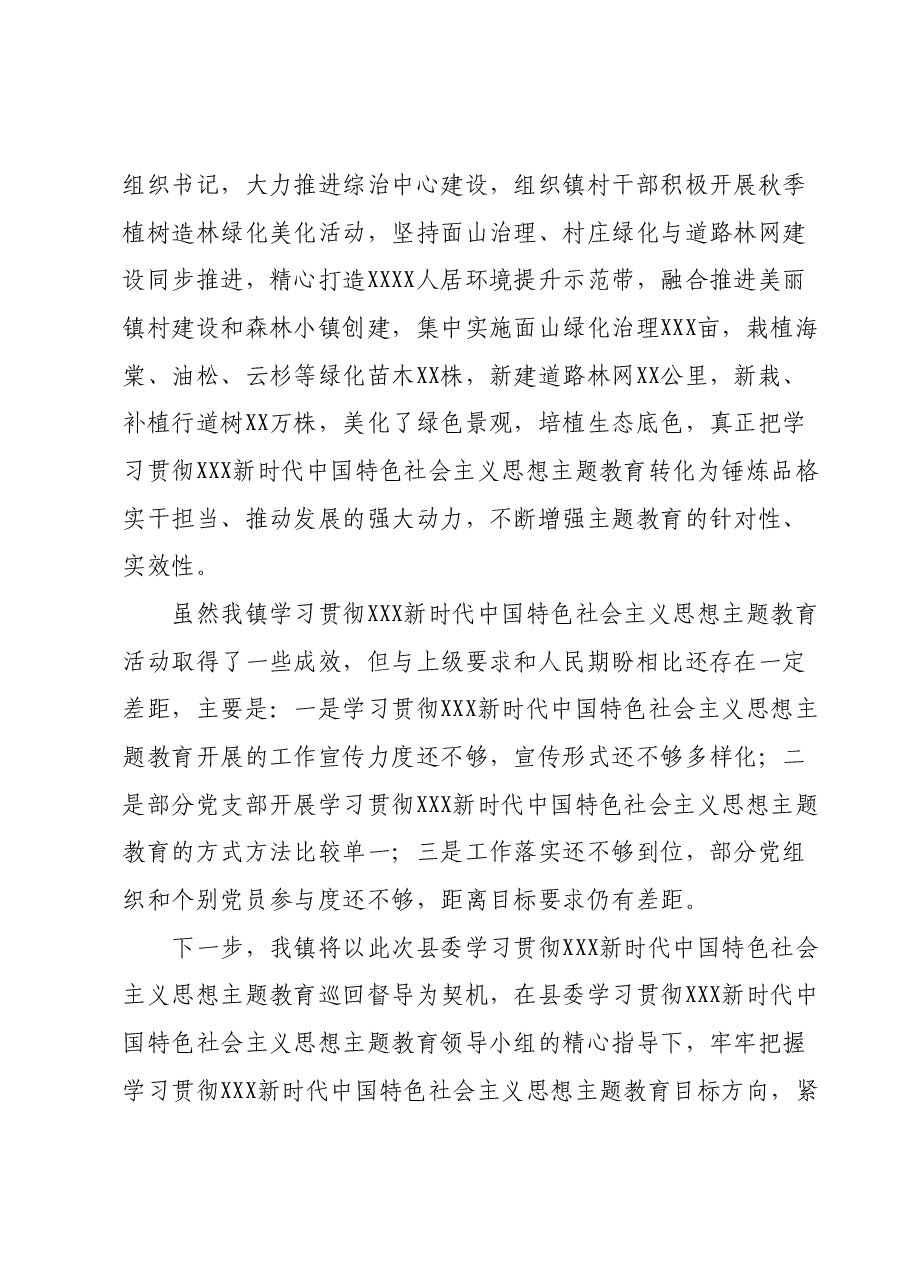 XX镇学习贯彻2023年主题教育工作开展情况汇报.docx,第4页预览