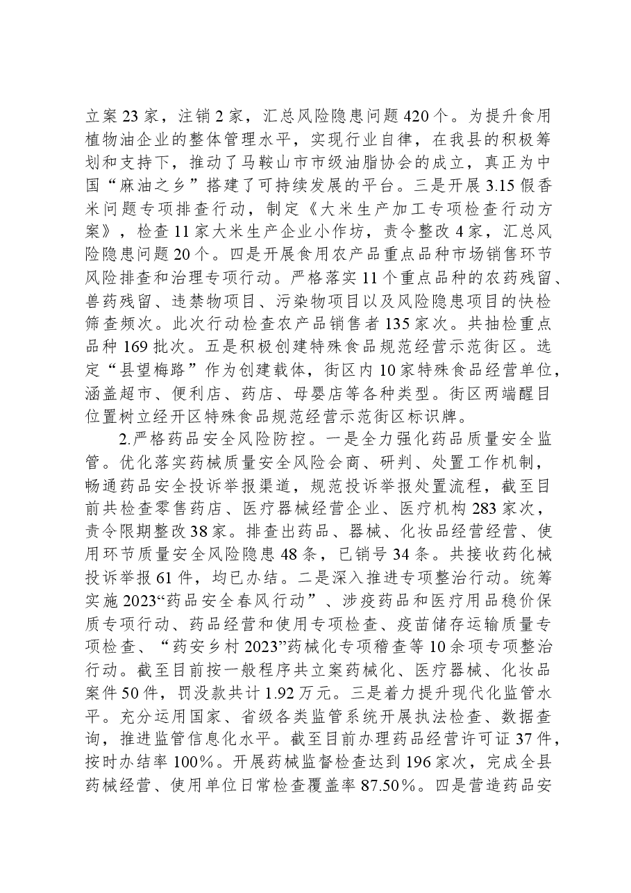 县市场监督管理局2023年工作总结.docx,第4页预览