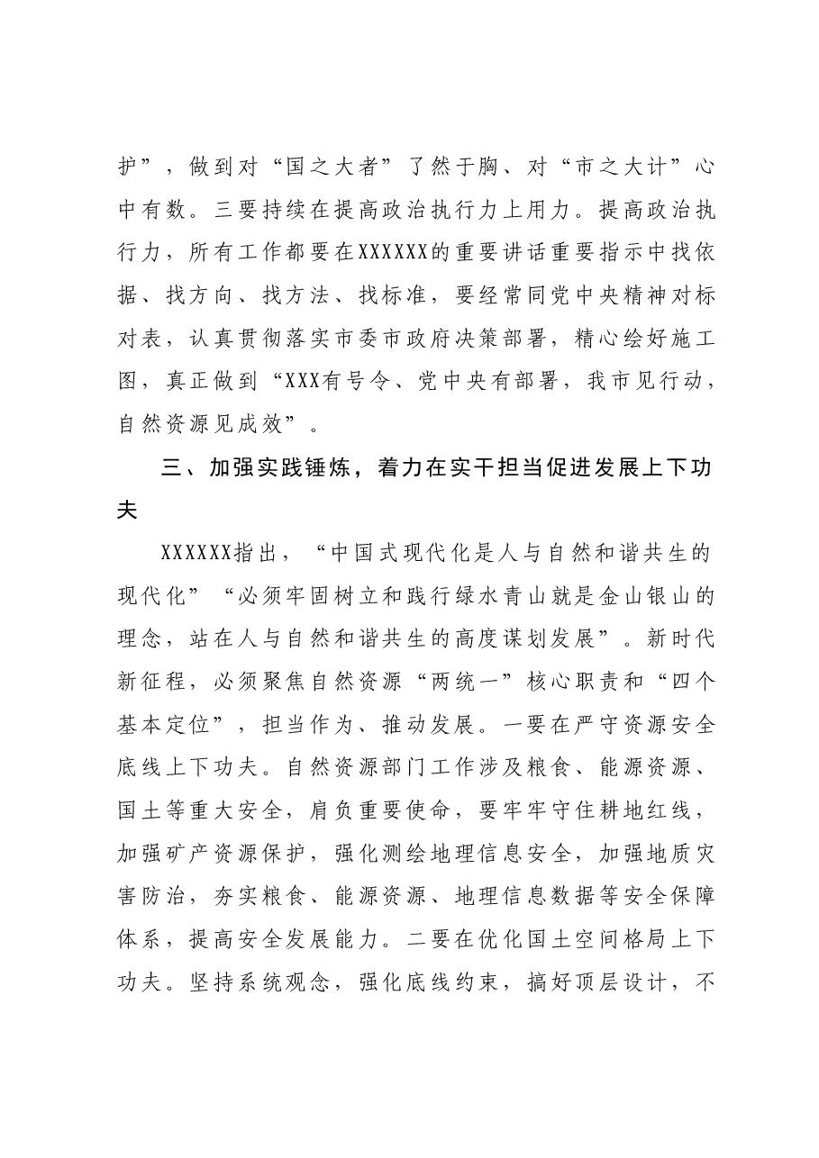 局长在自然资源系统主题教育专题读书班上的讲话.docx，第4页预览