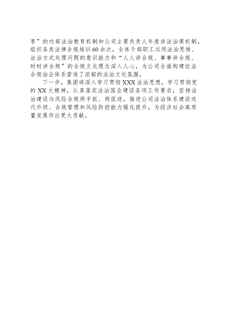 集团全面构建依法合规治企体系护航企业高质量发展情况汇报.docx,第4页预览
