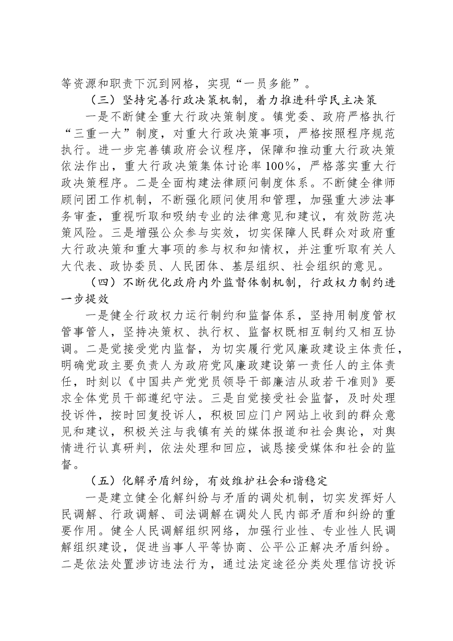 履行推进法治政府建设第一责任人职责的述职报告.docx,第2页预览