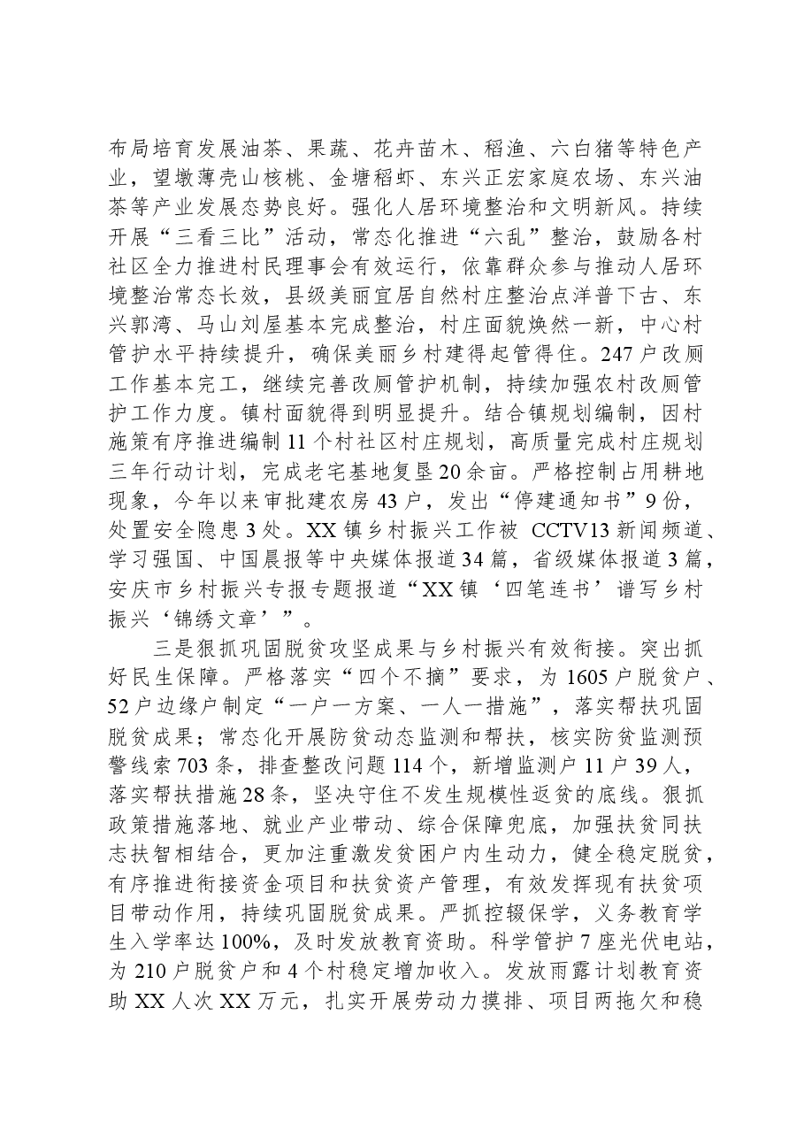 XX镇2023年工作总结和2024年工作谋划.docx,第2页预览