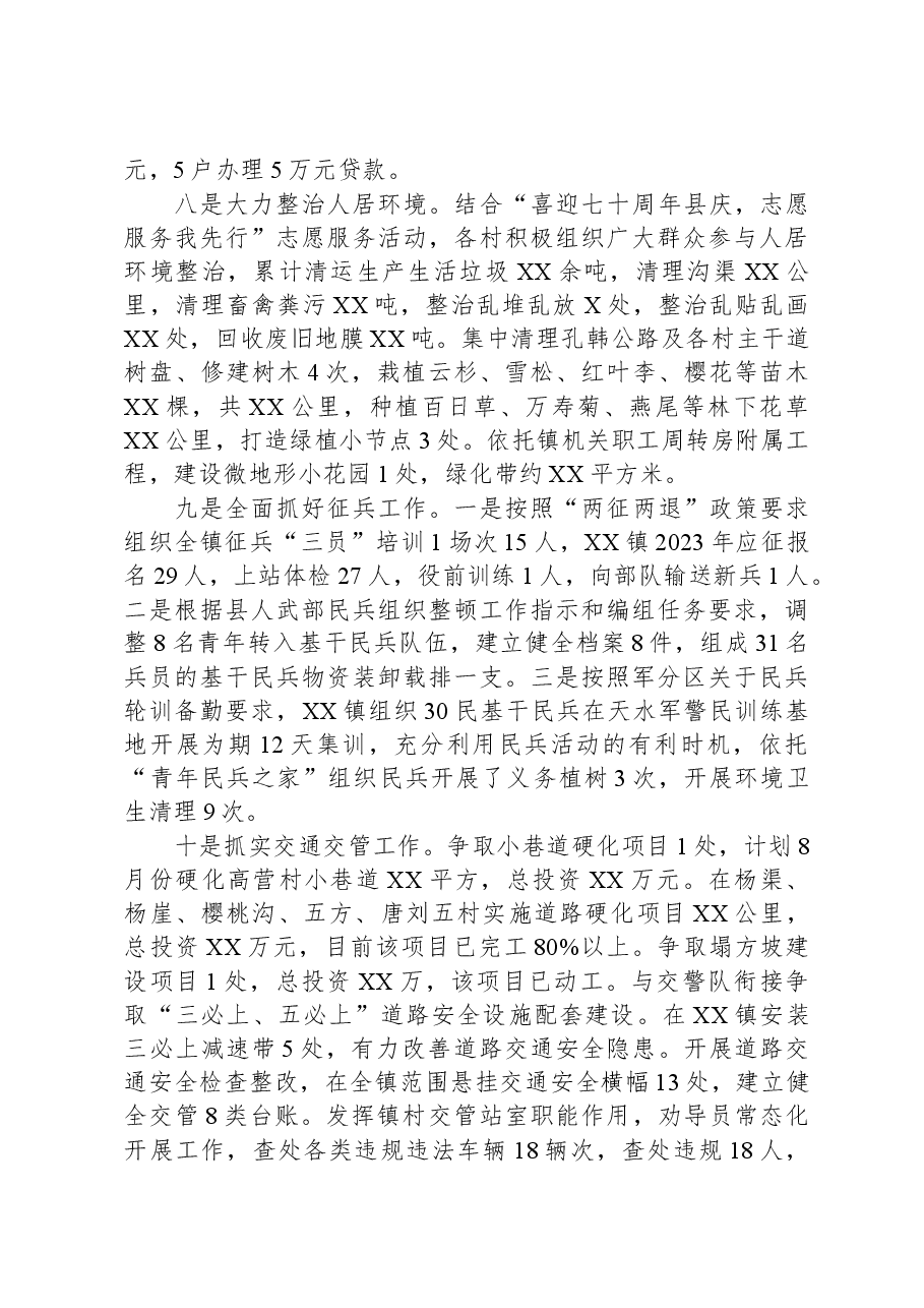 镇2023年度工作总结.docx,第4页预览