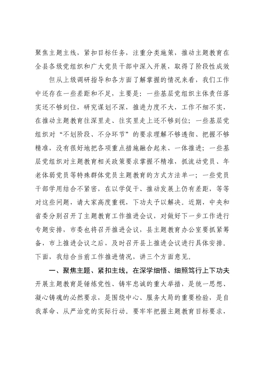 在县委主题教育领导小组第一次会议上的讲话.docx，第3页预览