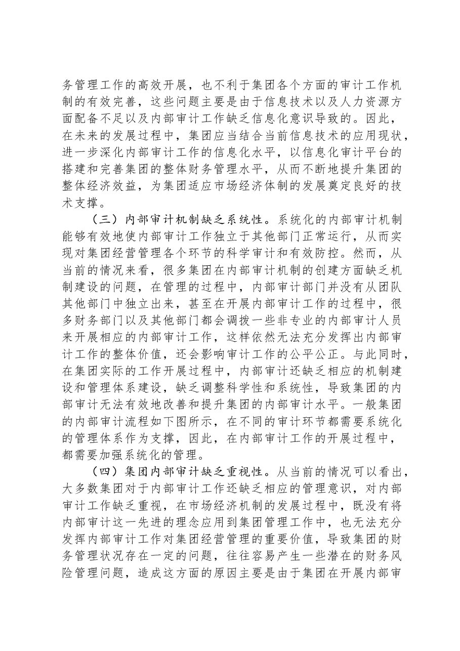 集团内部审计存在的问题及对策.docx,第3页预览