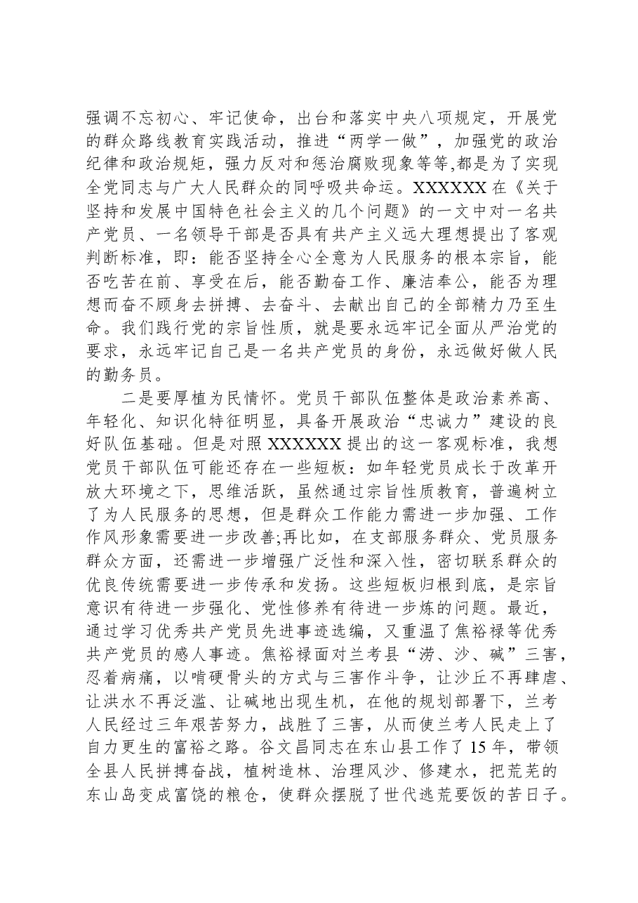 第二批主题教育专题党课:牢记党的宗旨+砥砺奋进新时代.docx,第4页预览
