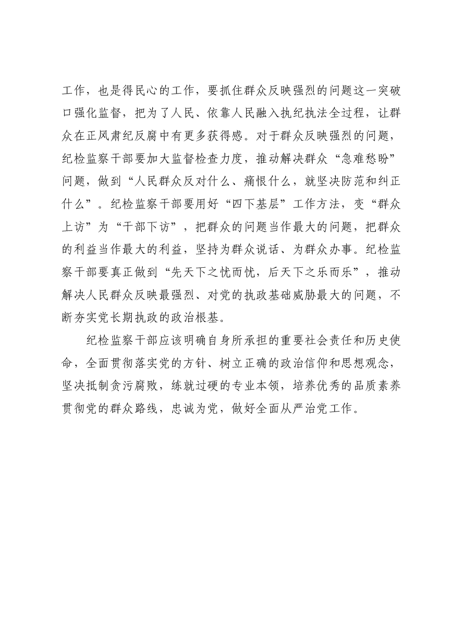 座谈发言：努力成长为堪当重任的纪检监察干部.docx，第4页预览