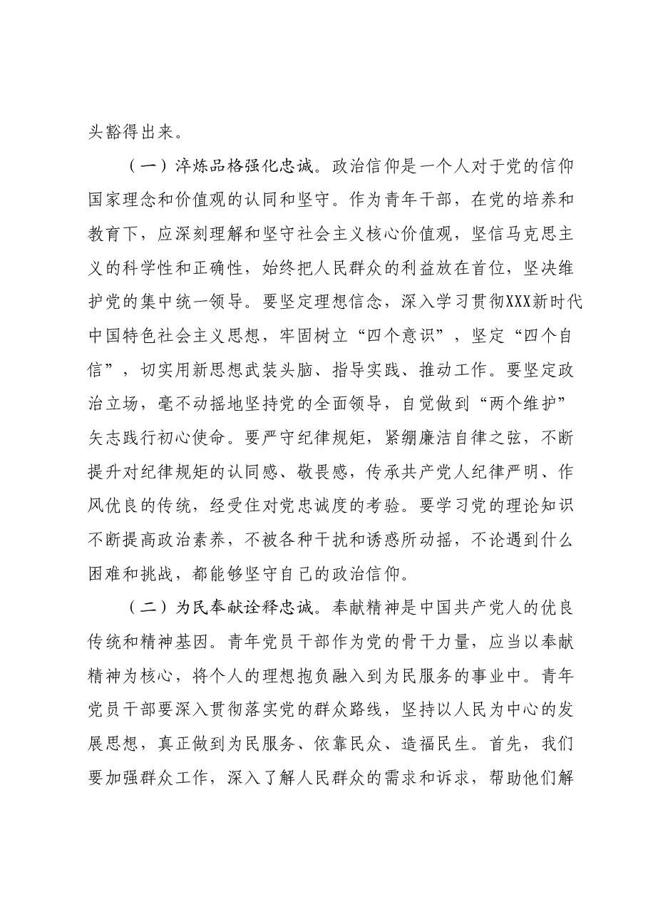 党课:青年干部要在新时代新征程中担当作为,践行初心使命.docx,第3页预览