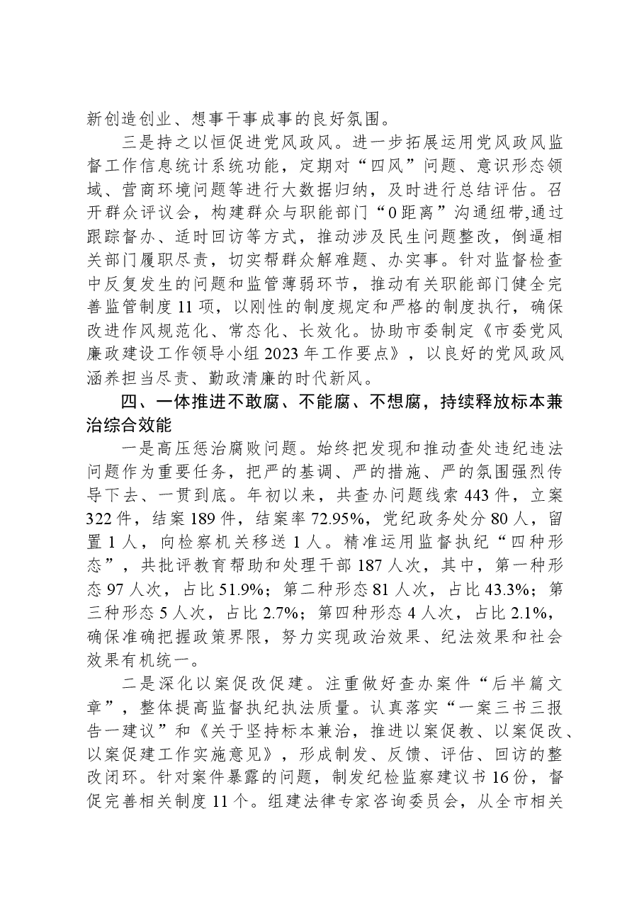 市纪委监委2023年工作总结.docx,第4页预览
