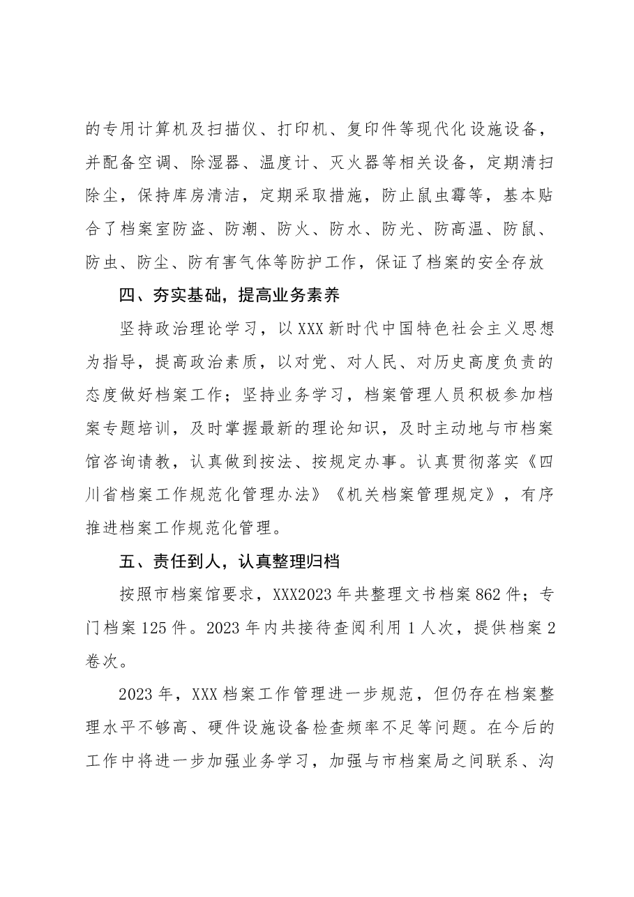 2023年档案工作总结.docx,第2页预览