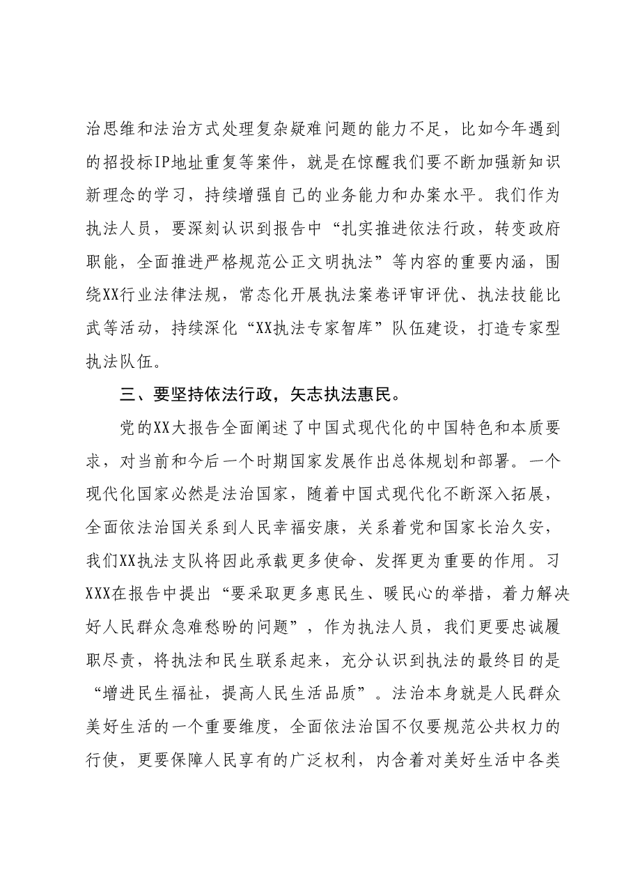 主题党课:学思践悟强党性,执法为民新征程.docx,第3页预览