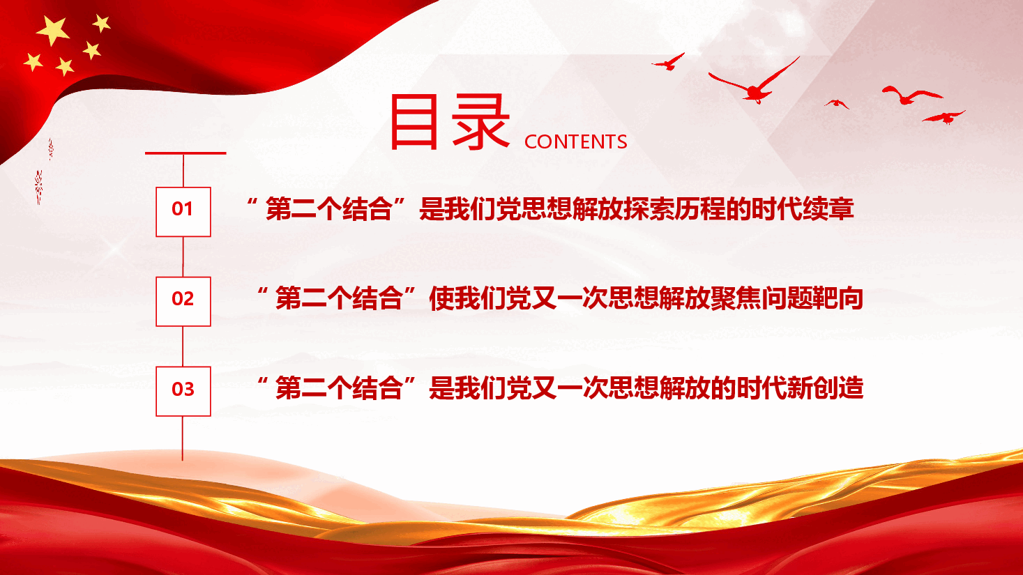 把握“第二个结合”是又一次思想解放的三重意蕴ppt党课.pptx,第3页预览
