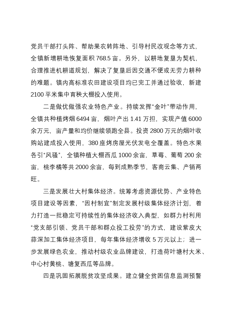 镇2023年度工作总结及2024年度工作计划.docx,第3页预览