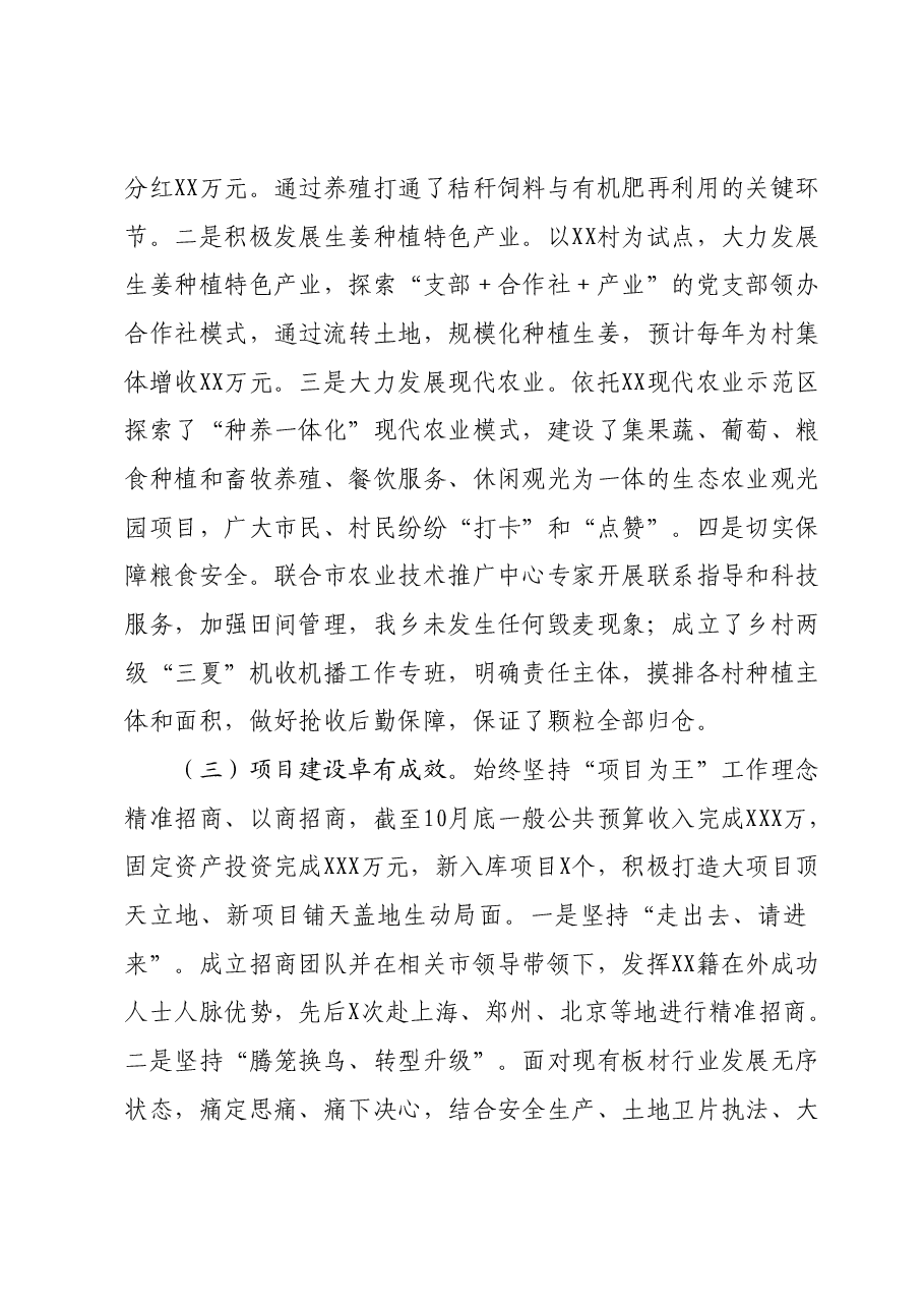 XX乡2023年工作总结及2024年工作谋划.docx,第3页预览