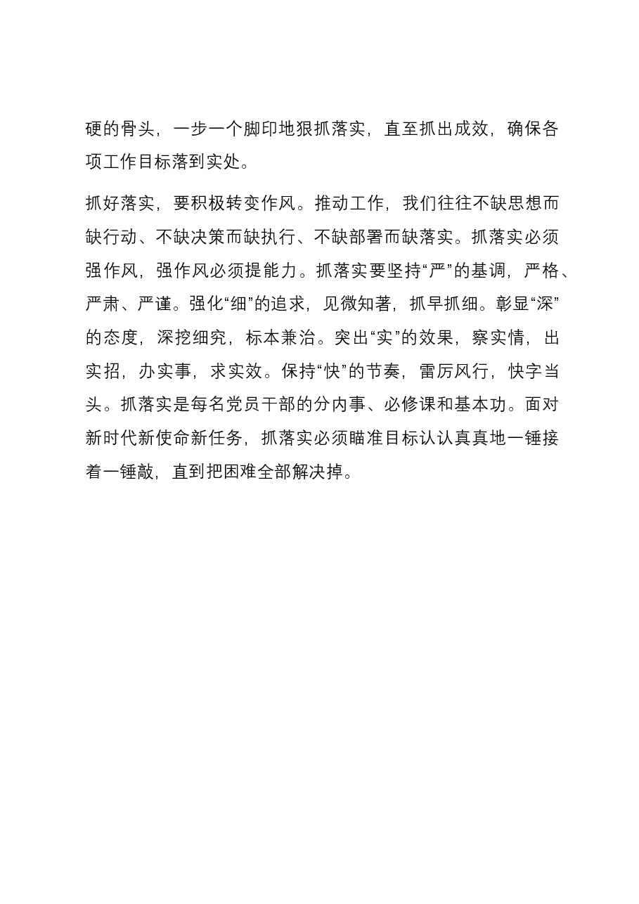 研讨发言:恪守“抓落实”生命线.docx,第3页预览