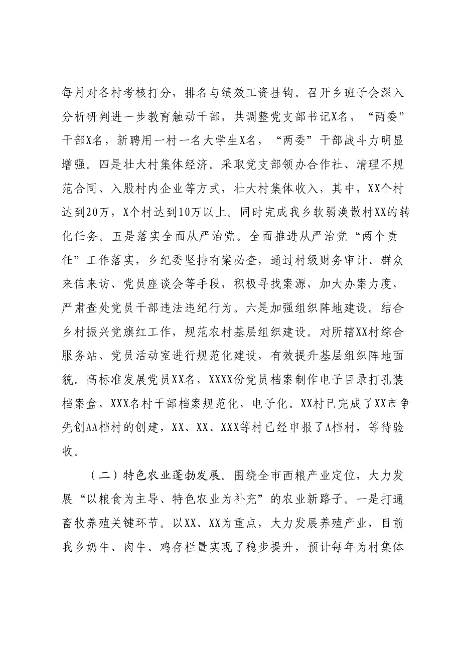 XX乡2023年工作总结及2024年工作谋划.docx,第2页预览