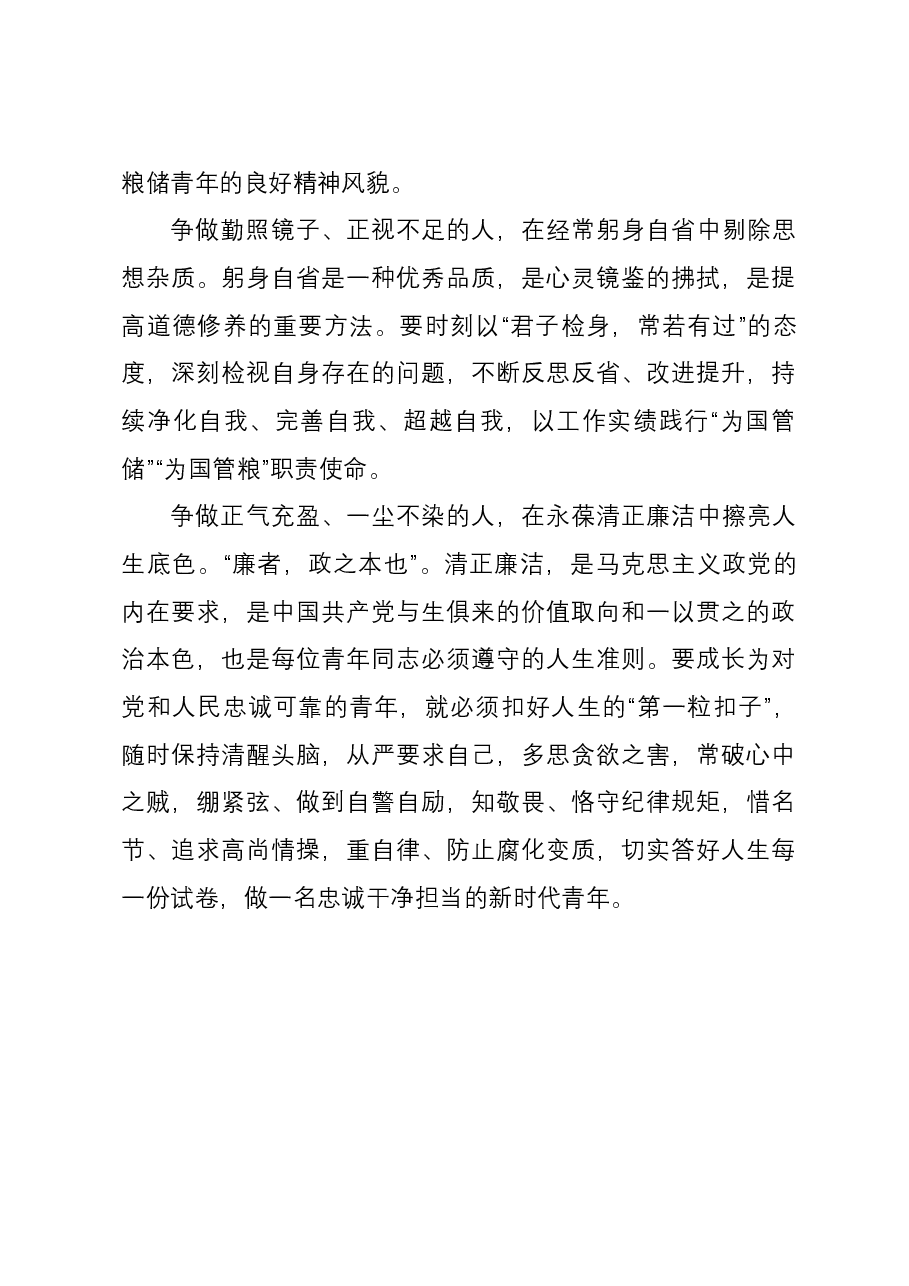 青年干部座谈发言：争做“六种人” 勇担新使命.docx，第3页预览