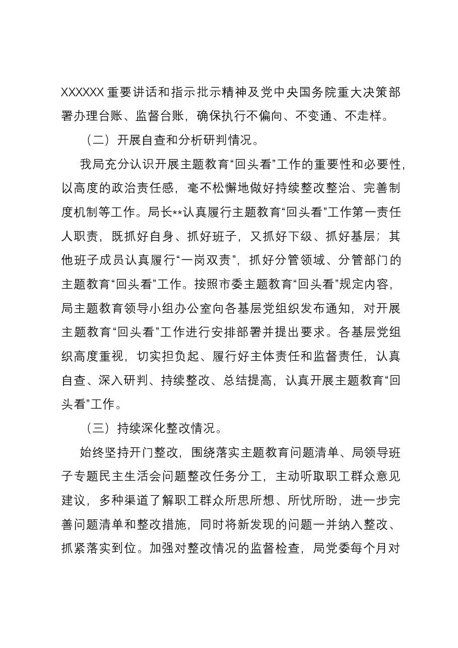 局主题教育整改落实回头看报告.docx,第3页预览