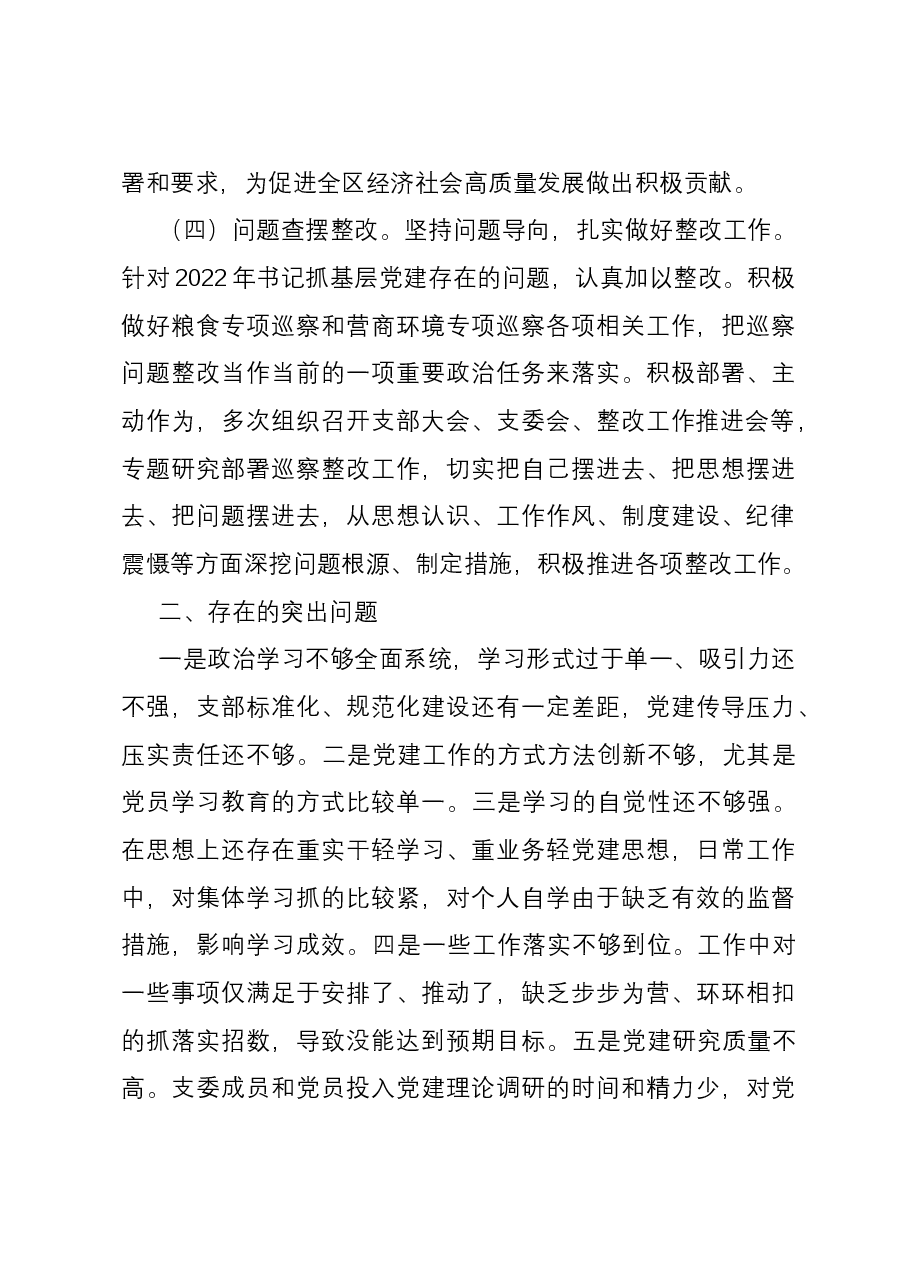 区经发局机关党支部书记抓基层党建工作述职报告.docx，第3页预览