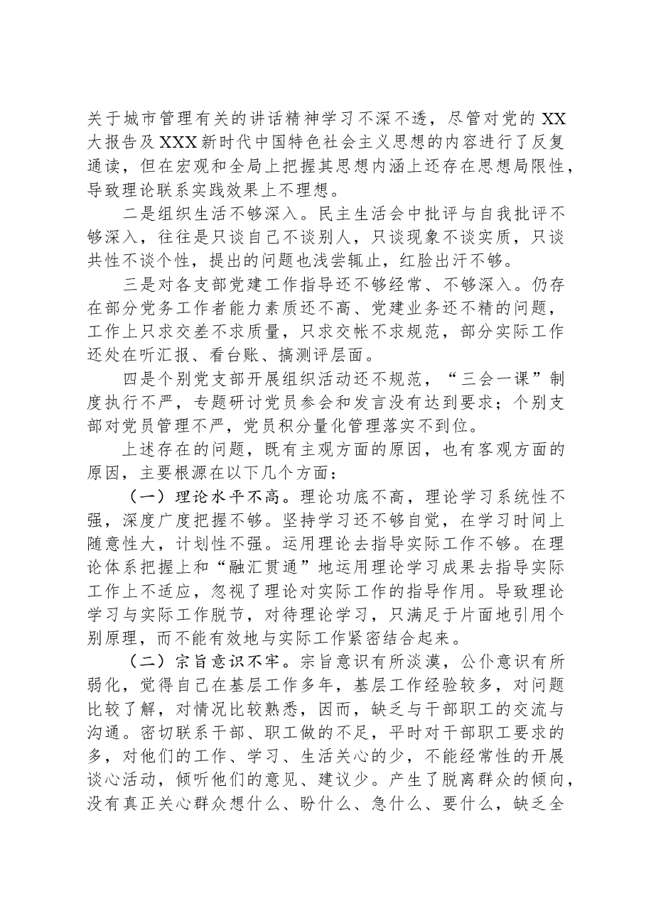区综合执法局党总支书记抓基层党建述职报告.docx,第3页预览