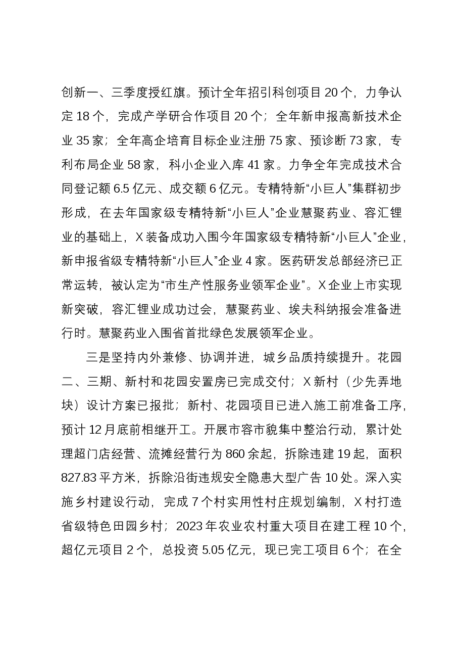 工业园区管委会2023年工作总结.docx,第2页预览