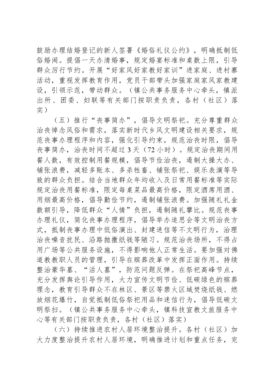 XX镇2023年深化“推进移风易俗树立文明乡风”专项行动实施方案.docx,第3页预览