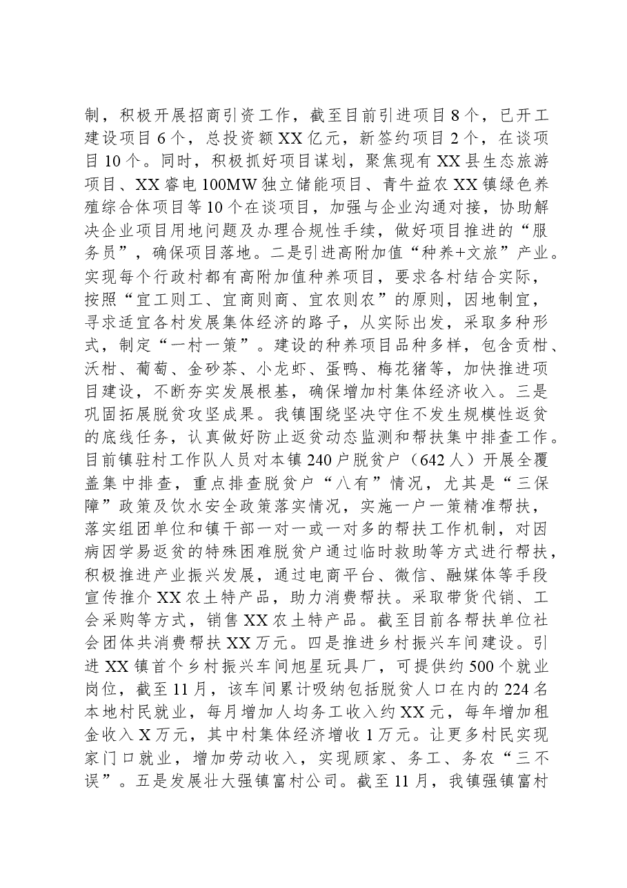 镇2023年工作总结和2024年工作计划09.docx，第4页预览