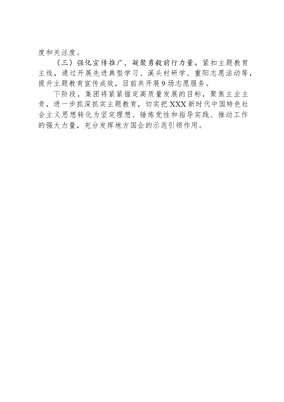 公司党委书记在全市主题教育阶段性推进会上的交流发言.docx,第3页预览