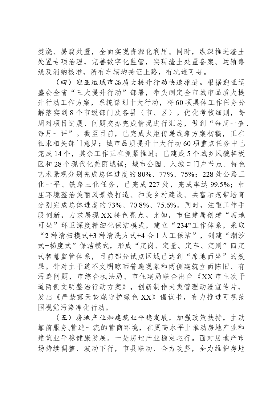 市住房和城乡建设局2023年上半年工作总结和下半年工作安排.docx,第4页预览