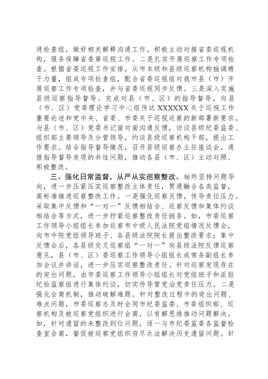 全市巡察工作情况总结.docx,第2页预览
