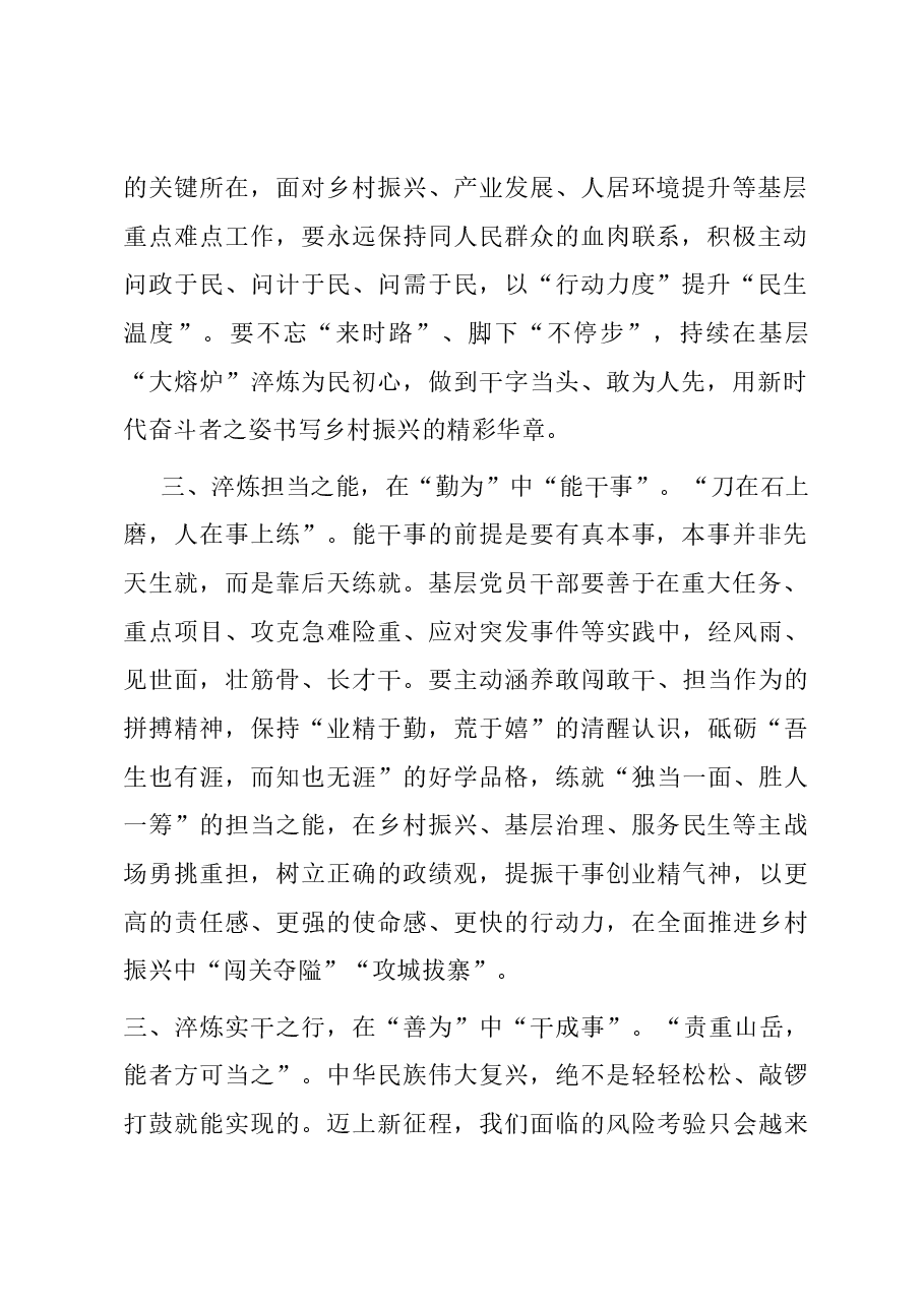 研讨交流发言：以主题教育成效提升担当作为本领.docx，第2页预览