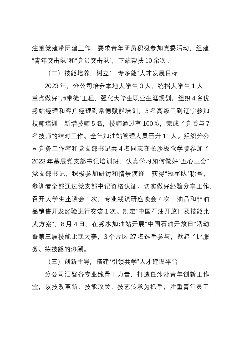 公司人才强企专项工作总结.docx,第2页预览