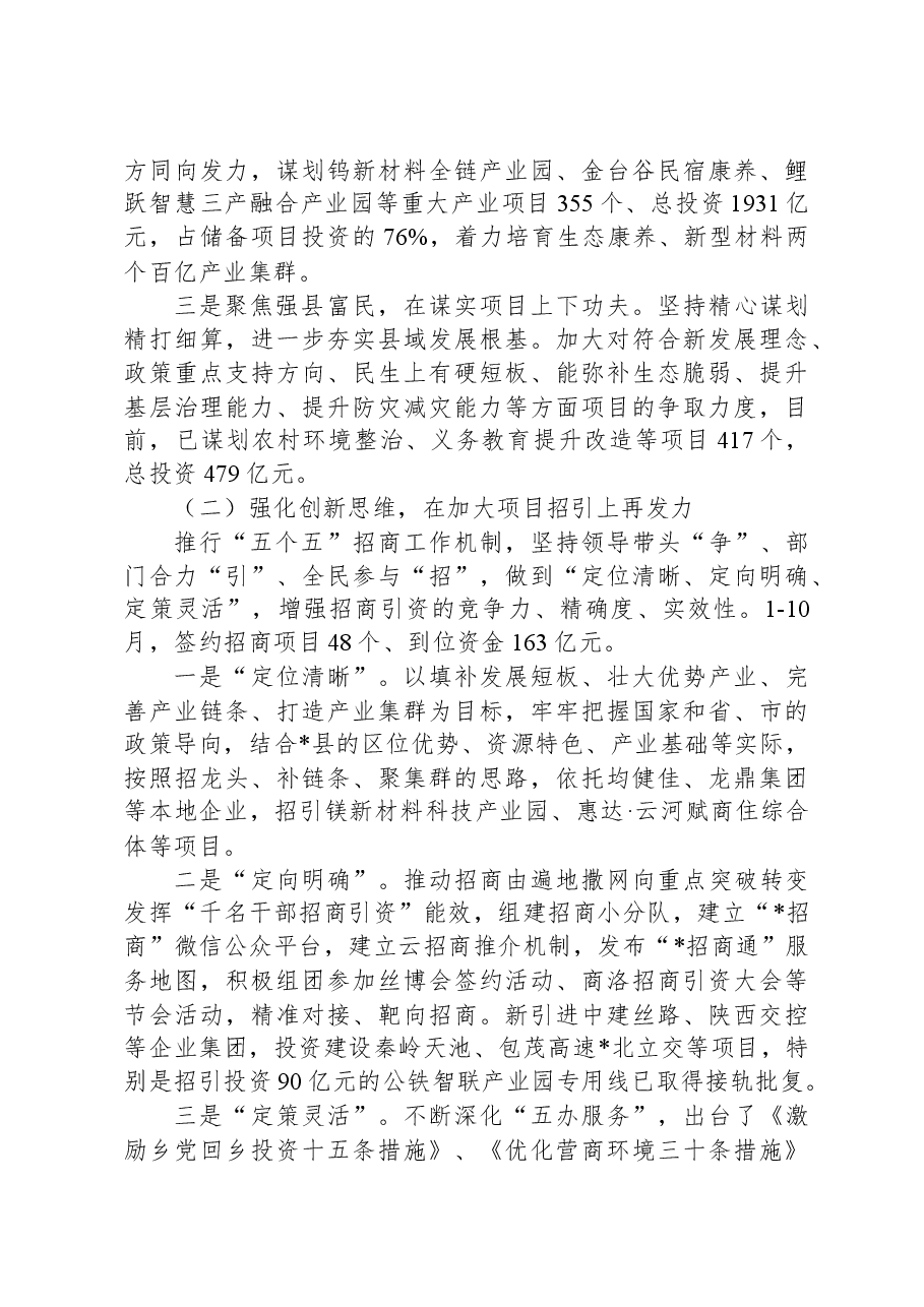 县“高质量项目推进年”开展情况汇报.docx,第2页预览