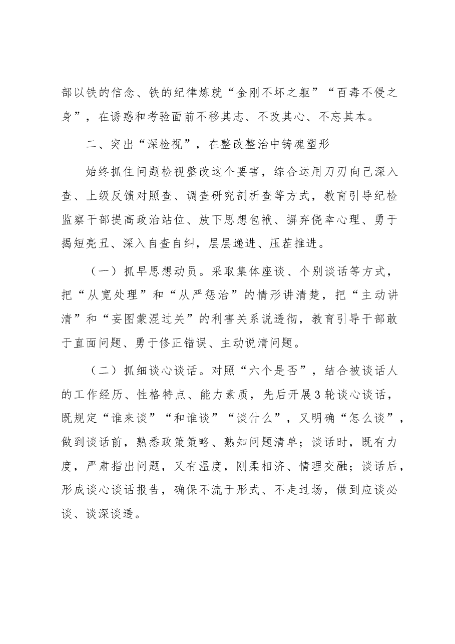 纪检组纪检监察干部队伍教育整顿工作总结.docx,第3页预览