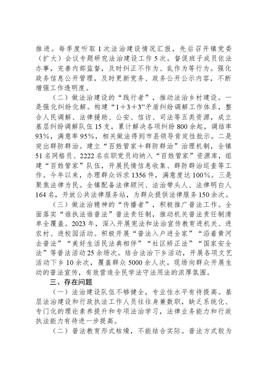 镇委书记2023年度述法报告.docx,第2页预览