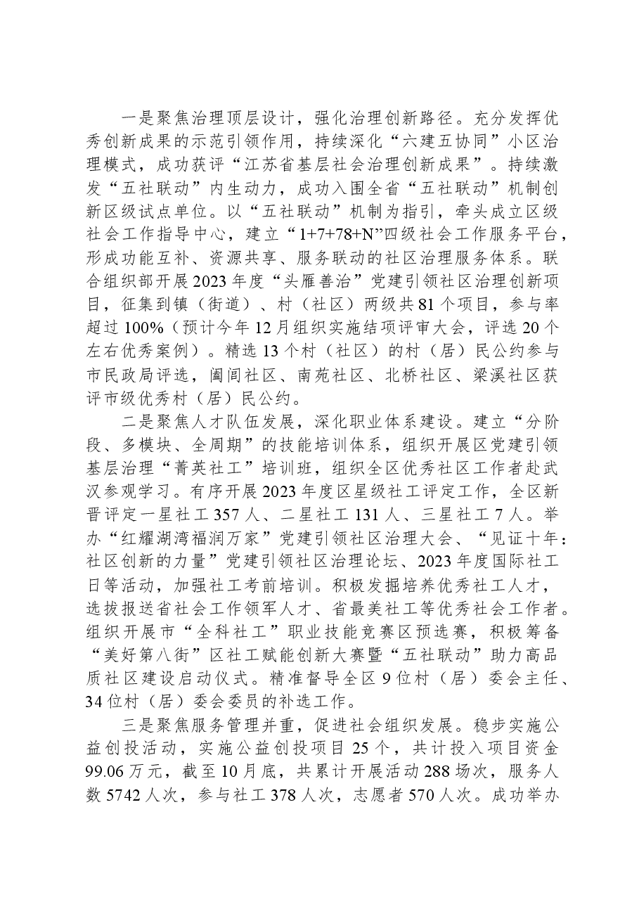 区民政局2023年工作总结和2024年工作打算.docx,第4页预览