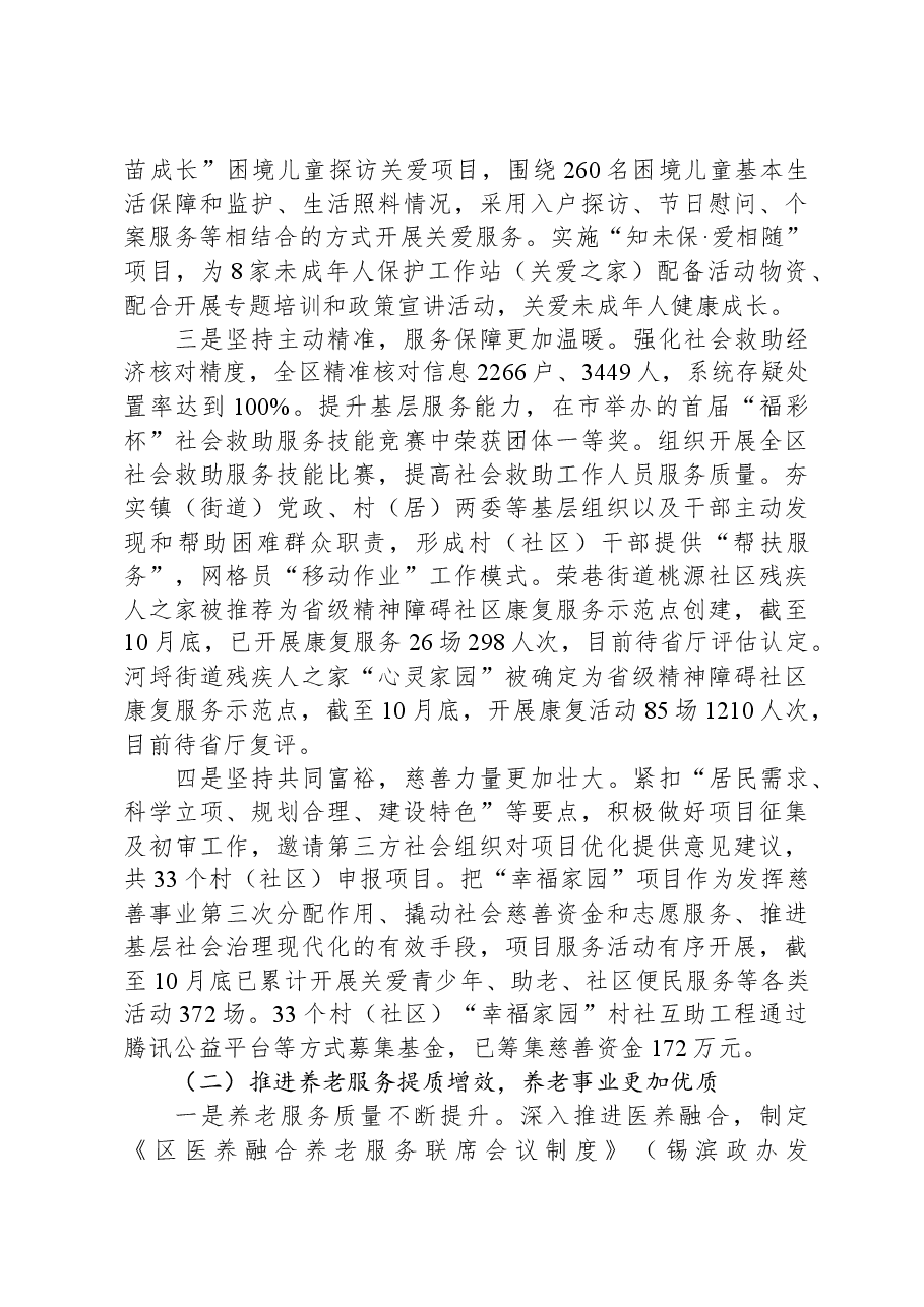 区民政局2023年工作总结和2024年工作打算.docx,第2页预览