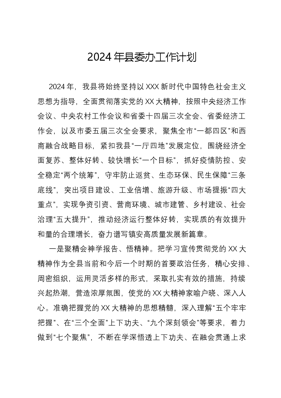 2024年县委办工作计划.docx,第1页预览