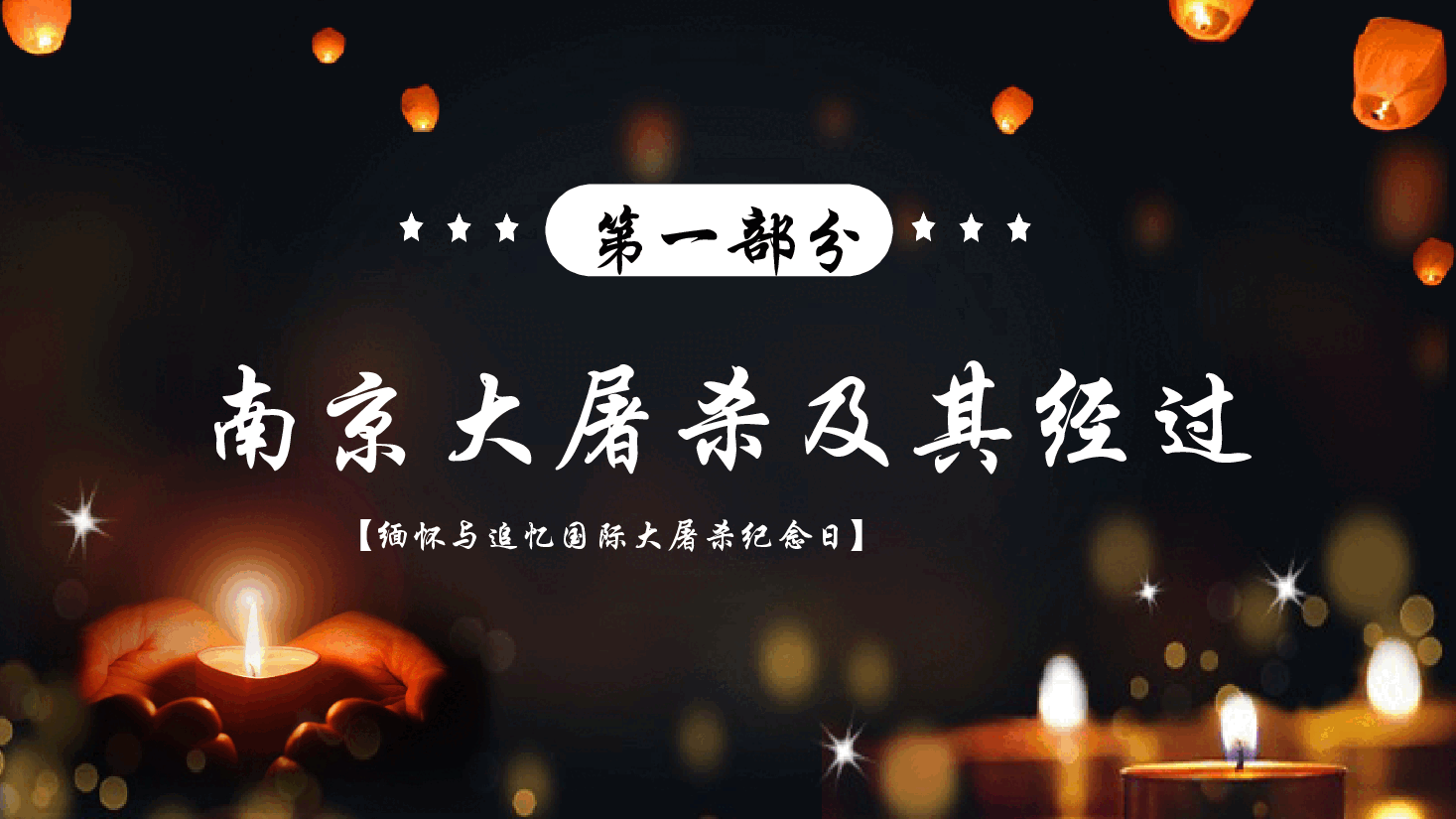 暗红色铭记苦难历史汲取前行力量南京大屠杀公祭日PPT模板.pptx,第3页预览