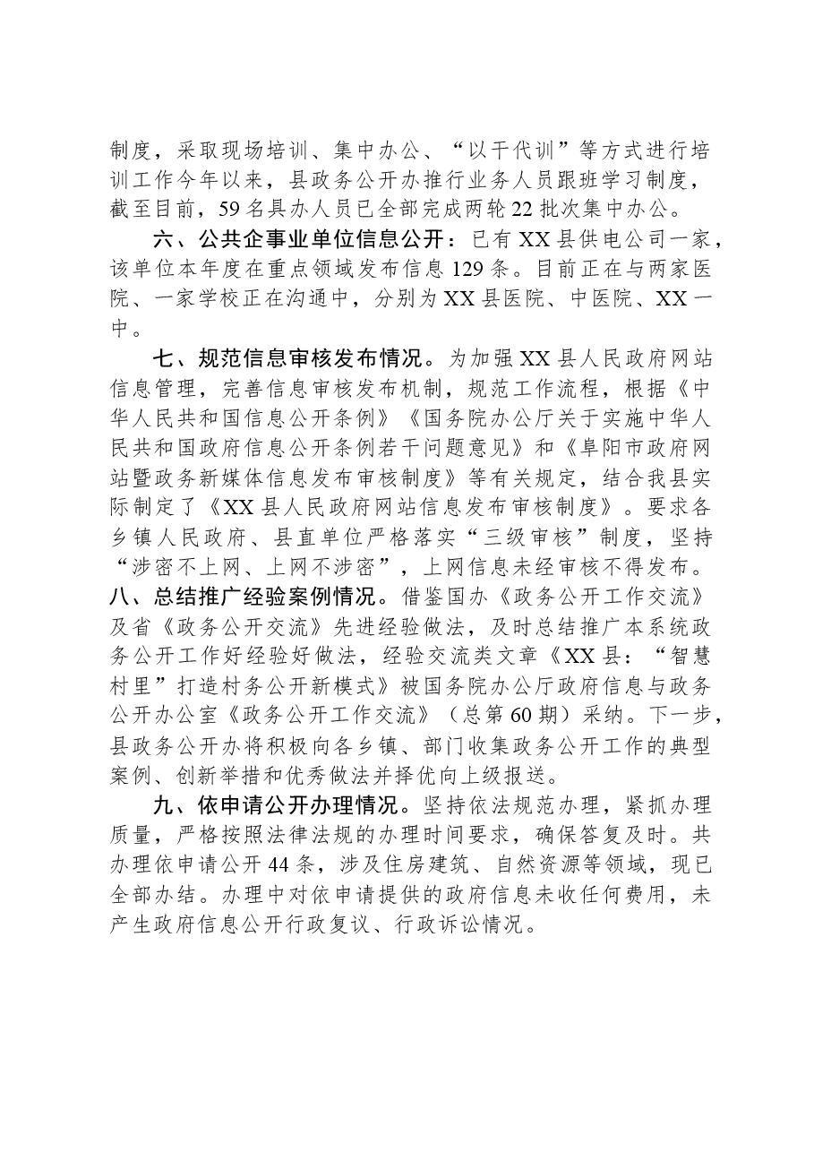 县2023年度政务公开工作总结.docx,第2页预览