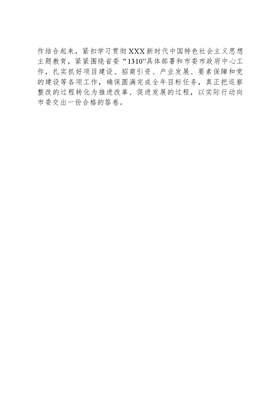 在市委巡察组机动巡察XX园区产业平台创建情况反馈会议上的讲话.docx,第3页预览