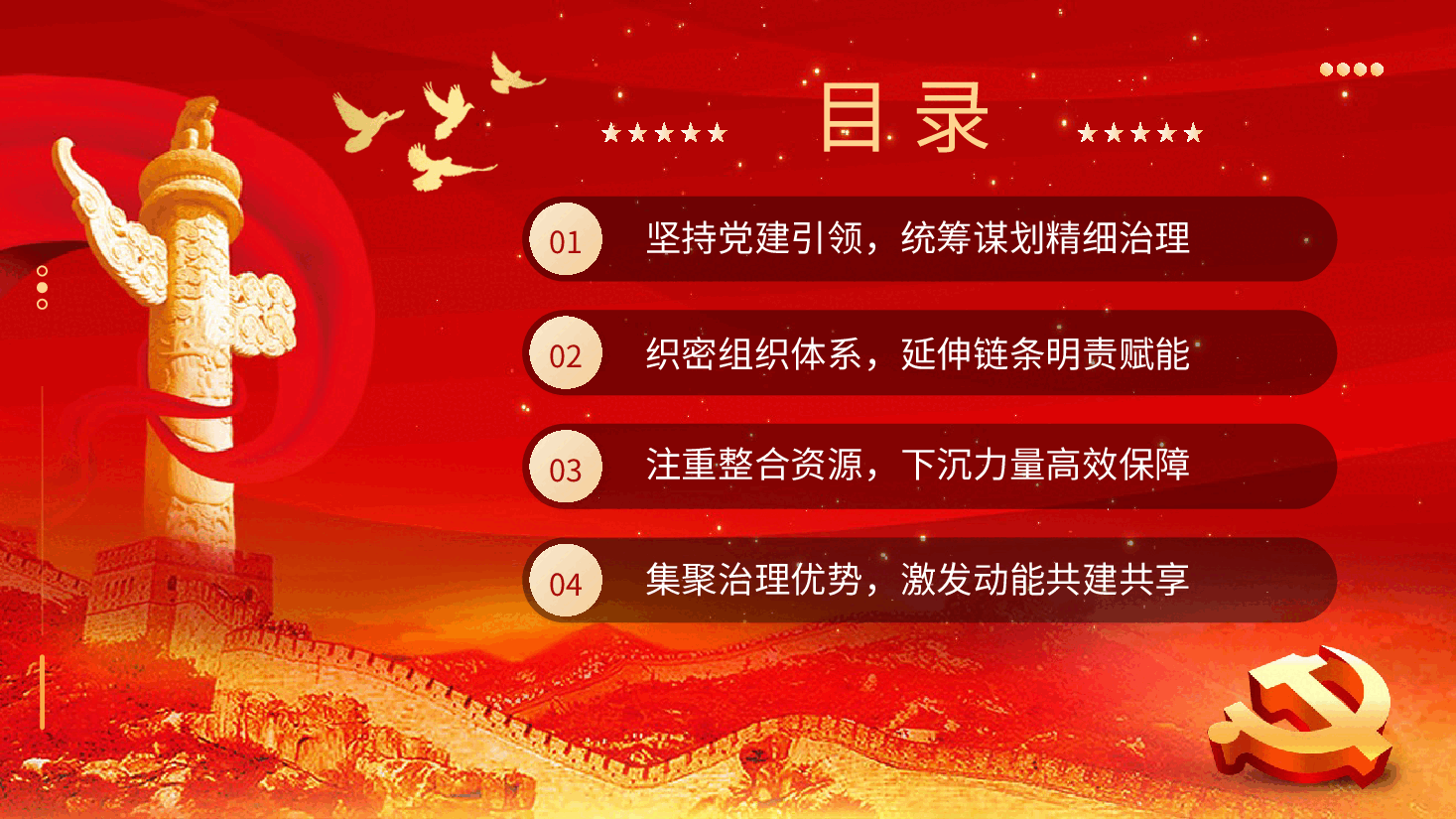 党建引领基层治理建强基层党组织党课课件PPT.pptx,第3页预览