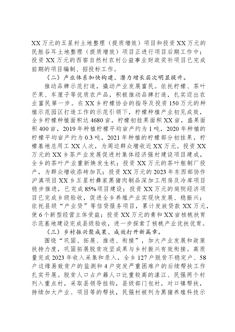 乡2023年年工作总结和2024年工作重点.docx,第3页预览