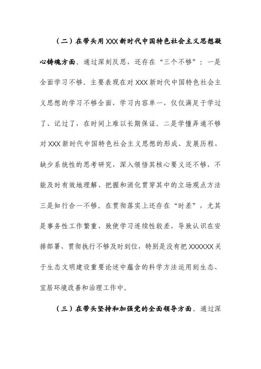 党员干部2023年年度个人“八个方面”专题民主生活会发言材料.docx,第3页预览