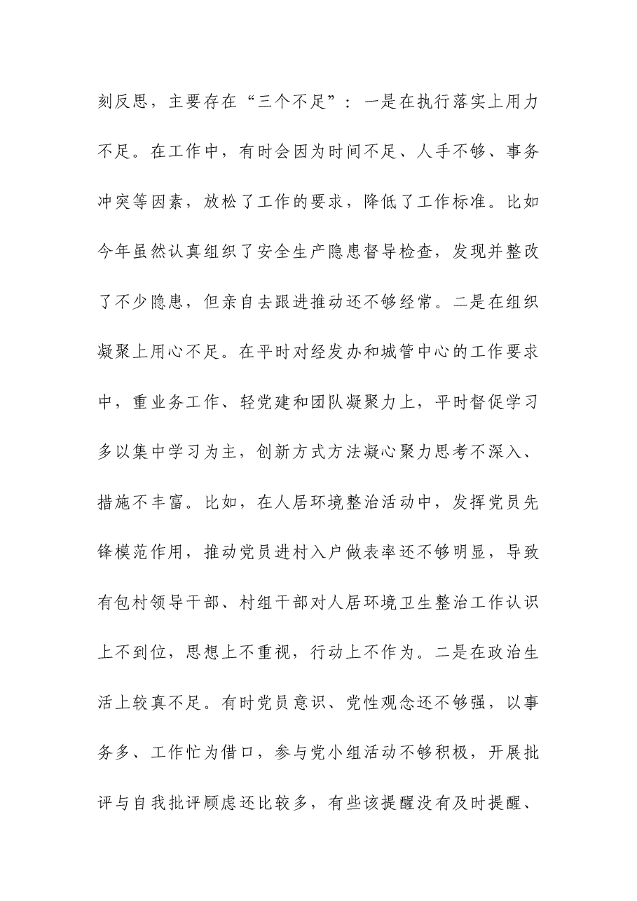 党员干部2023年年度个人“八个方面”专题民主生活会发言材料.docx,第4页预览