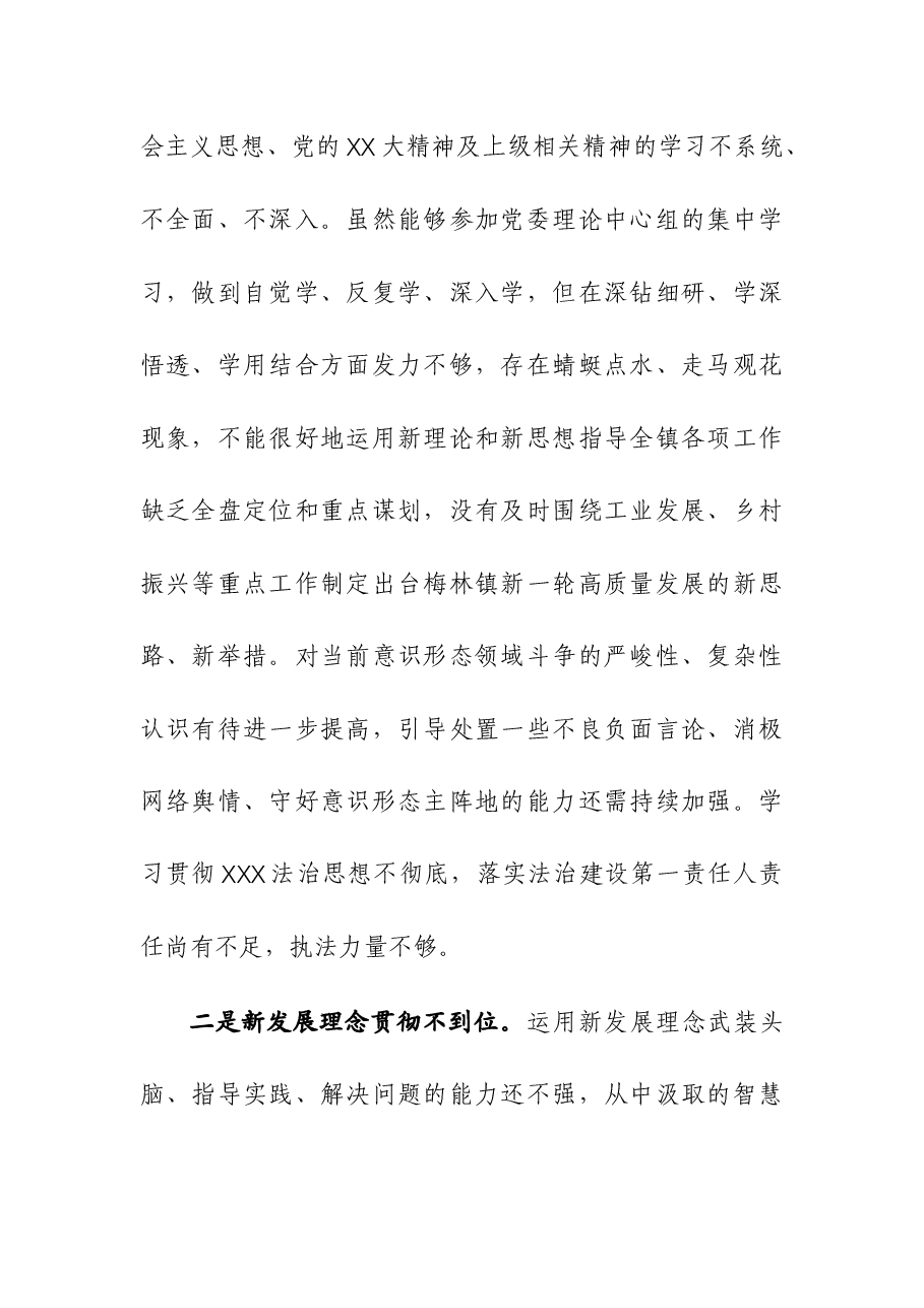 (4篇)书记巡视巡察整改民主生活会对照检查材料.docx,第2页预览